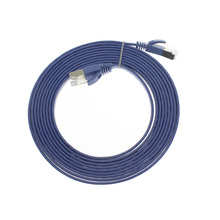 Gold plug ethernet RJ45 patch cord cat7 flat cable